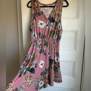 French Grey Troian Brushed Knit Dress